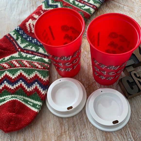 🆕🎄☕️🧜‍♀️STARBUCKS Reusable 16 oz. 2013 Coffee Cups w/ Lids - Picture 3 of 8